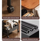 TOXIYA Multifunctional 2-Tier Roller Side Table, Metal Frame Coffee Table