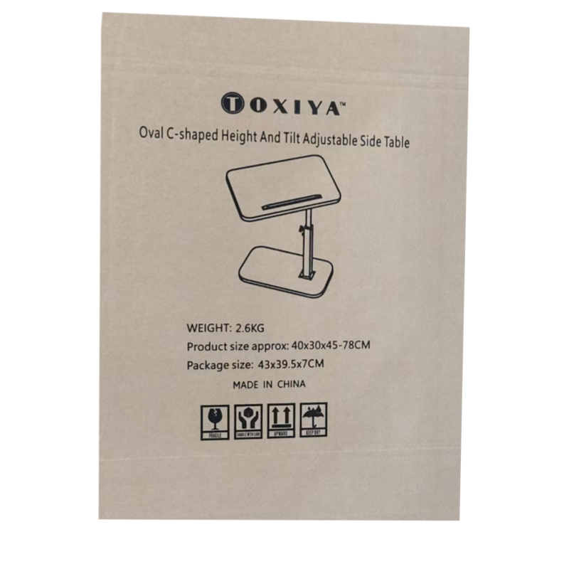 TOXIYA Multifunctional Large Desktop C-Shaped Laptop Stand & Coffee Table