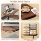 TOXIYA Multifunctional Large Desktop C-Shaped Laptop Stand & Coffee Table