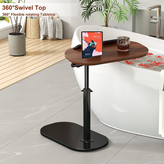 TOXIYA Multifunctional Large Desktop C-Shaped Laptop Stand & Coffee Table