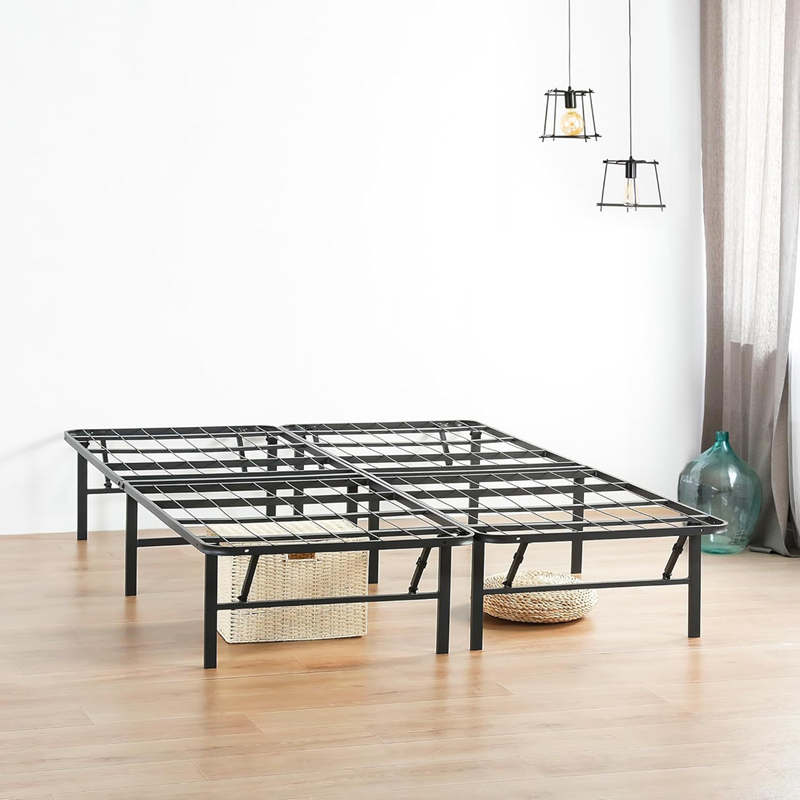 HOMEPOLA easy to assemble, sturdy & durable foldable metal bed frame only