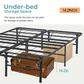 HOMEPOLA easy to assemble, sturdy & durable foldable metal bed frame only