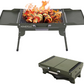 HOMEPOLA Foldable Portable Charcoal Grill, Stainless Steel Grill
