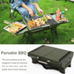 HOMEPOLA Foldable Portable Charcoal Grill, Stainless Steel Grill