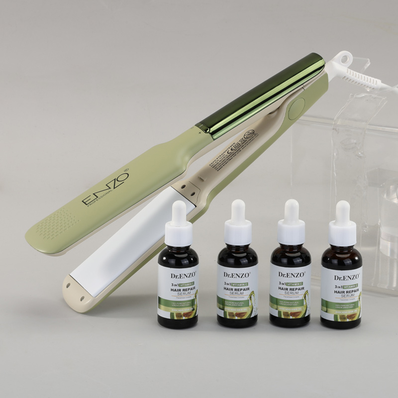 ENZO Multi-functional Professional 2-in-1 Wide Plate Hair Straightener, Model EN-3220