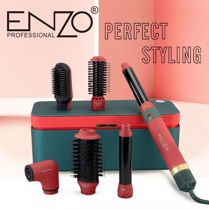 ENZO 6-in-1 Multifunctional Hair Styling Tool Set, Model EN-6222