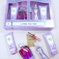 Violet Gift Set – Perfume 100ml, Body Spray 100ml, Body Lotion 100ml, Shower Gel 100ml, Travel Size Spray 10ml