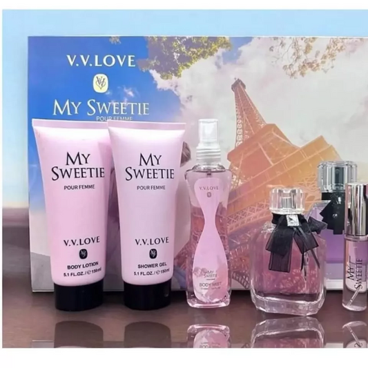 My Sweetheart Valentine's Day Perfume Set - Fresh Women's Fragrance (5 Bottles)