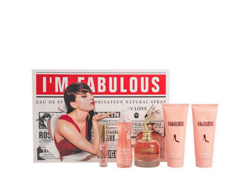 Five-piece women's perfume gift set