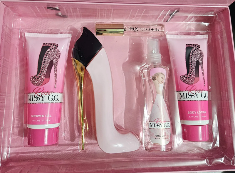 Women's Rose Perfume Gift Set (5 pieces)