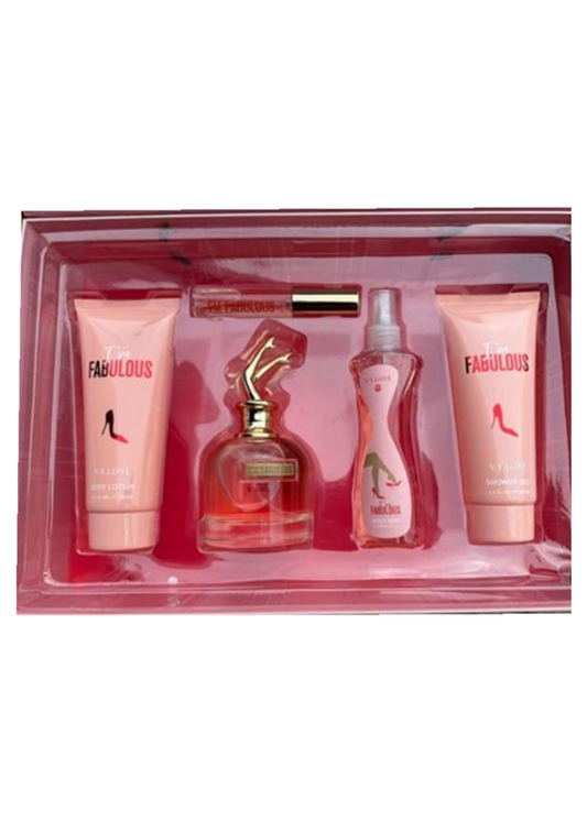 Five-piece women's perfume gift set