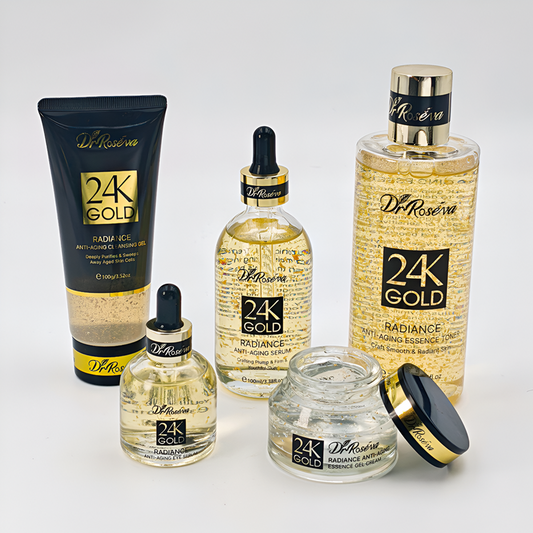 DR.ROSEVA 24K Gold Revitalizing 5-Piece Anti-Aging Skincare Set