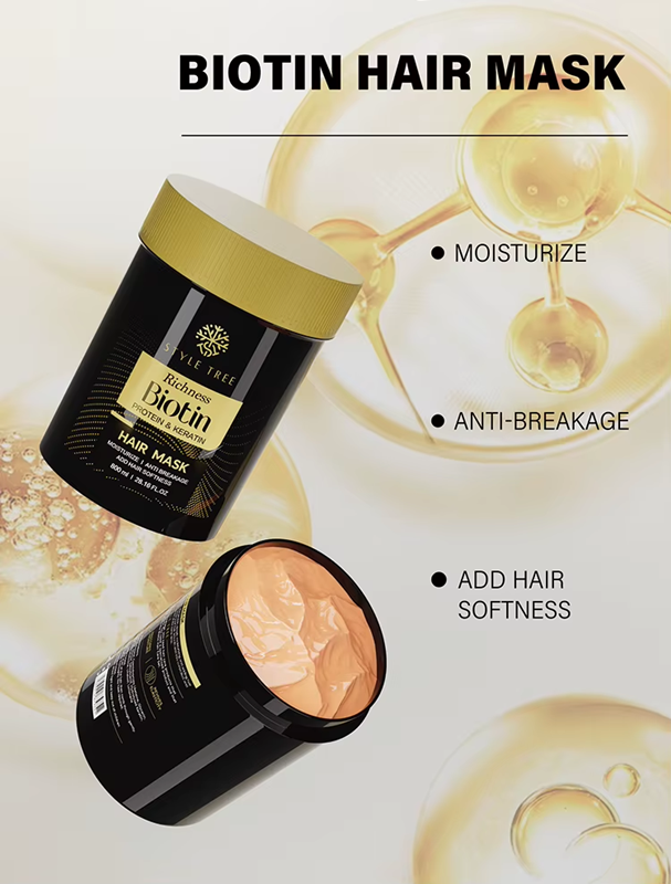 Biotin Keratin Hair Mask 800ml – Strengthens and repairs damaged hair