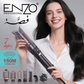 ENZO EN-760 Genuine Leather Hair Dryer and Straightener Set - Professional Multi-functional Styling Tool  Color: Black