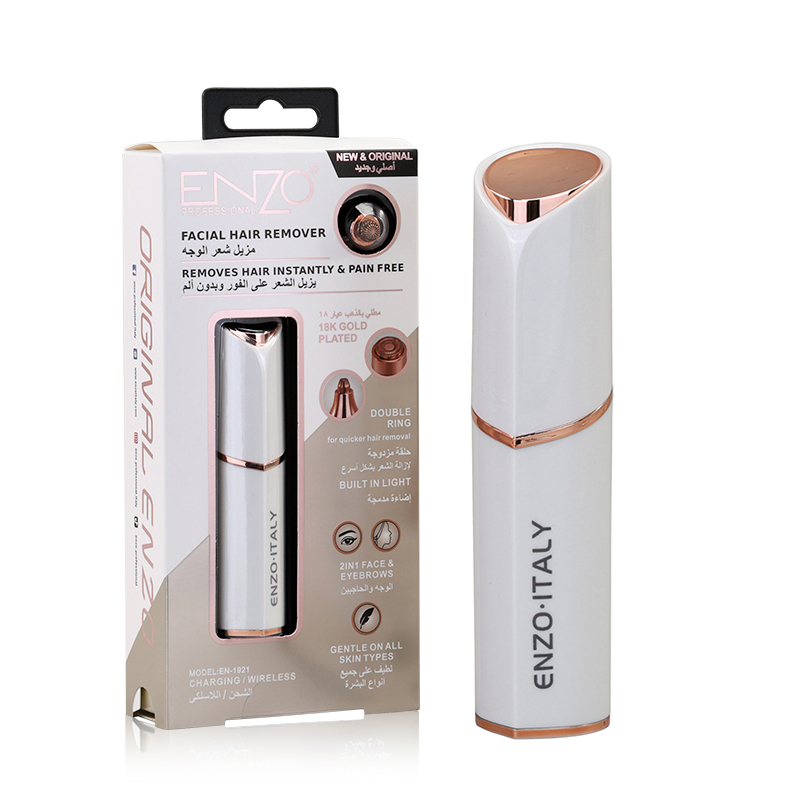 ENZOEN-1921. Electric hair removal pen, mini razor, portable facial hair removal device for women.