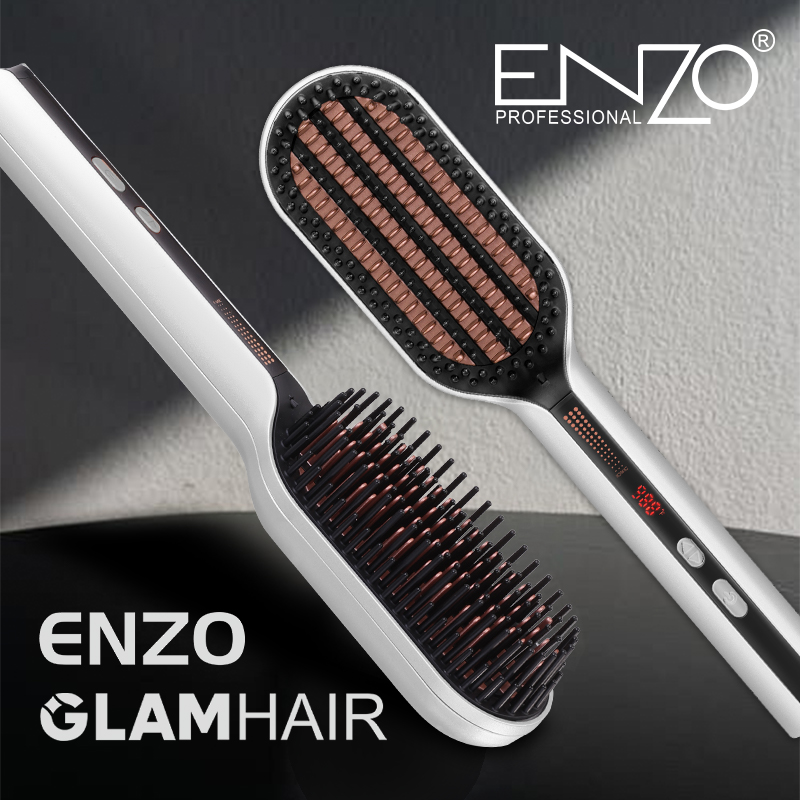 ENZO EN-4100 Straightening Comb – Ceramic Tourmaline Styling Tool