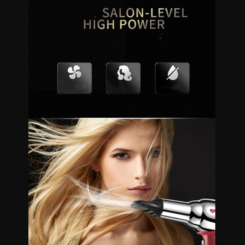 ENZO EN-2997 Professional Stainless Steel Hair Dryer