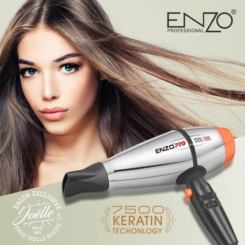 Enzo EN-6001, Professional 7500 Watt High-Speed Hair Dryer