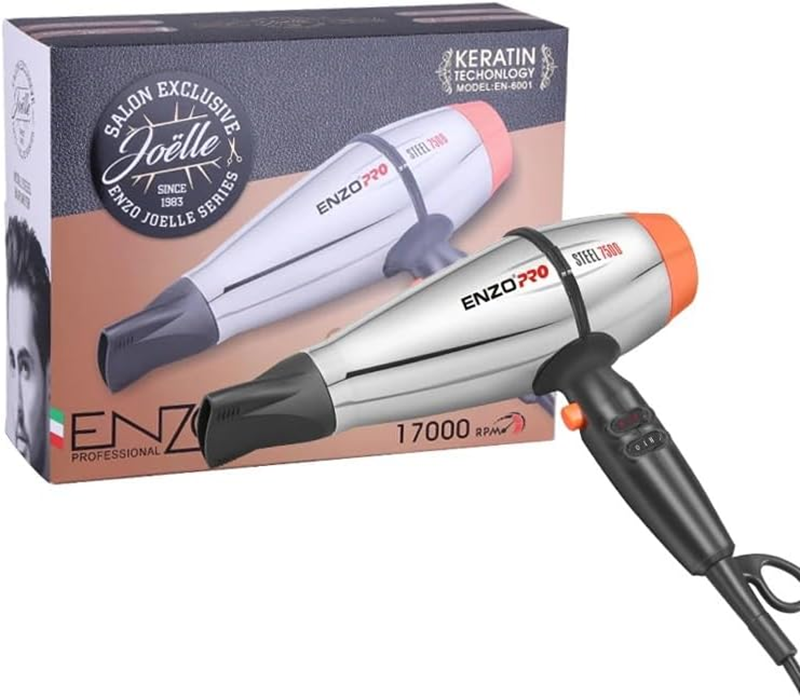 Enzo EN-6001, Professional 7500 Watt High-Speed Hair Dryer