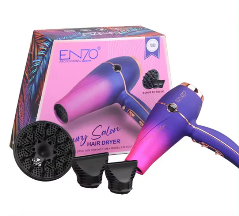 ENZOEN-8001 High-Power Professional Gradient Color Quick-Drying Stylish Wall-Mounted Hair Dryer