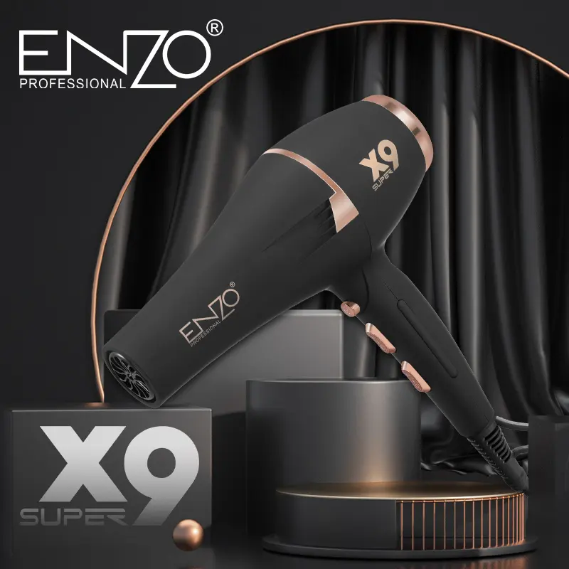 ENZO EN-8898 Professional Hair Dryer – Ionic Fast Drying