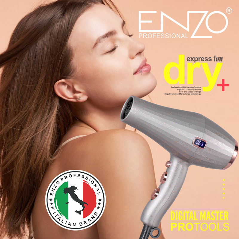 ENZO EN-6050 Quick-drying Negative Ion Hair Dryer, Professional Salon Quality