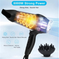 ENZO-EN-3019 Professional Hair Dryer + Shaver Metal Salon-Grade Hair Dryer Set