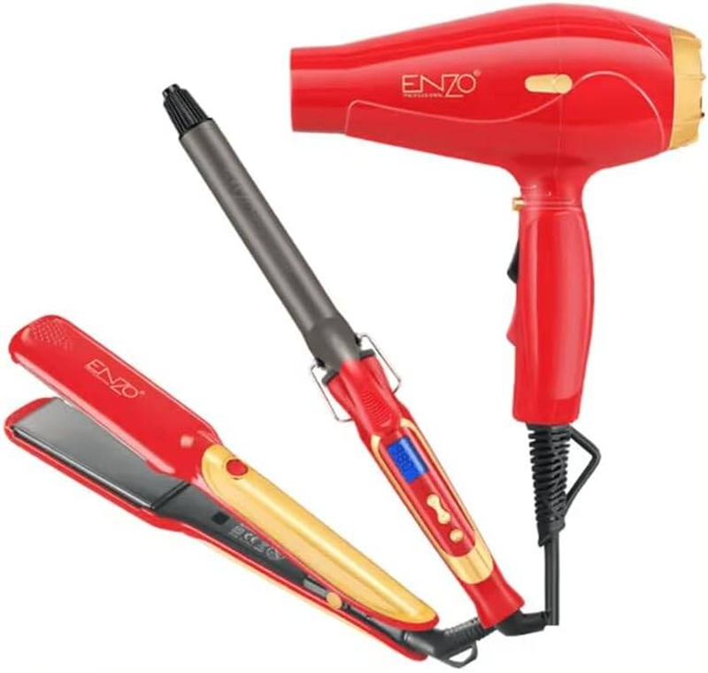 ENZO EN-6305A Professional 3-in-1 Hair Styling Kit