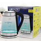 ENZO ITA-50002 Glass Stainless Steel Blue 1.7L LED Electric Kettle