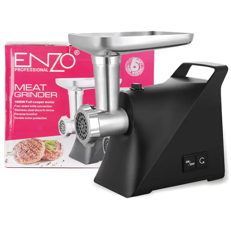 ENZO ITA-50061, 1000W Stainless Steel Electric Meat Grinder