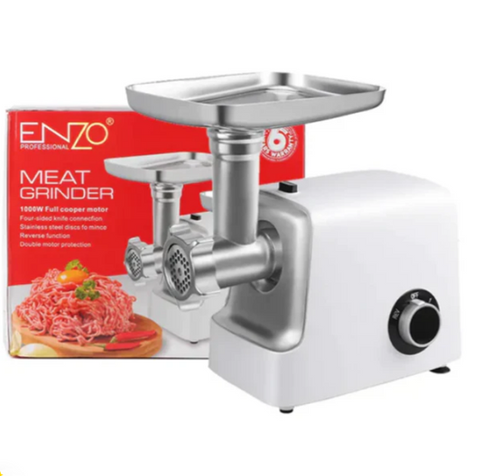 ENZO ITA-50062 Stainless Steel Electric Meat Grinder/Sausage Stuffer.