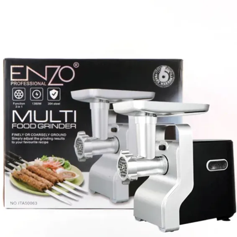 ENZOITA-50063 Multifunctional Electric Sausage Entrant, Electric Meat Grinder, Food Grinder