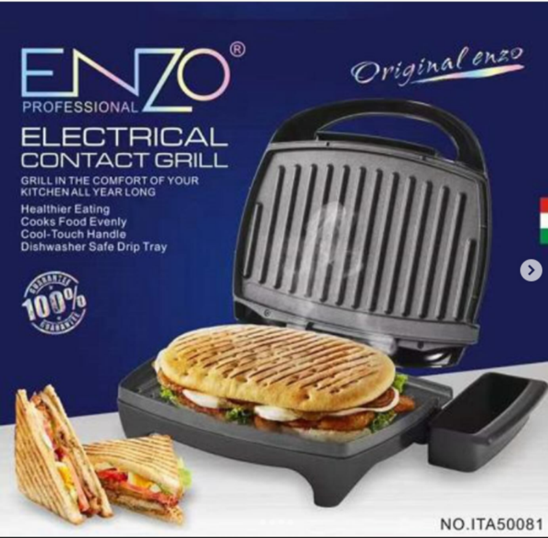 ENZO ITA-50081 Panini Toaster – Make the most delicious sandwiches in minutes!