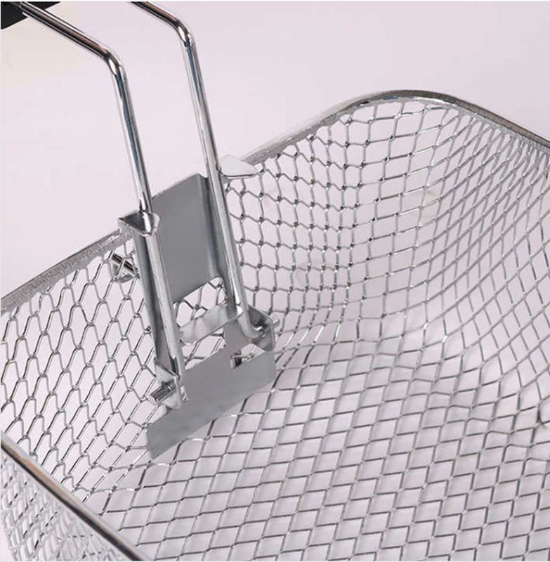 ENZO ITA-50042, 1.5L Household Kitchen Fryer with Removable Inner Pot, Stainless Steel