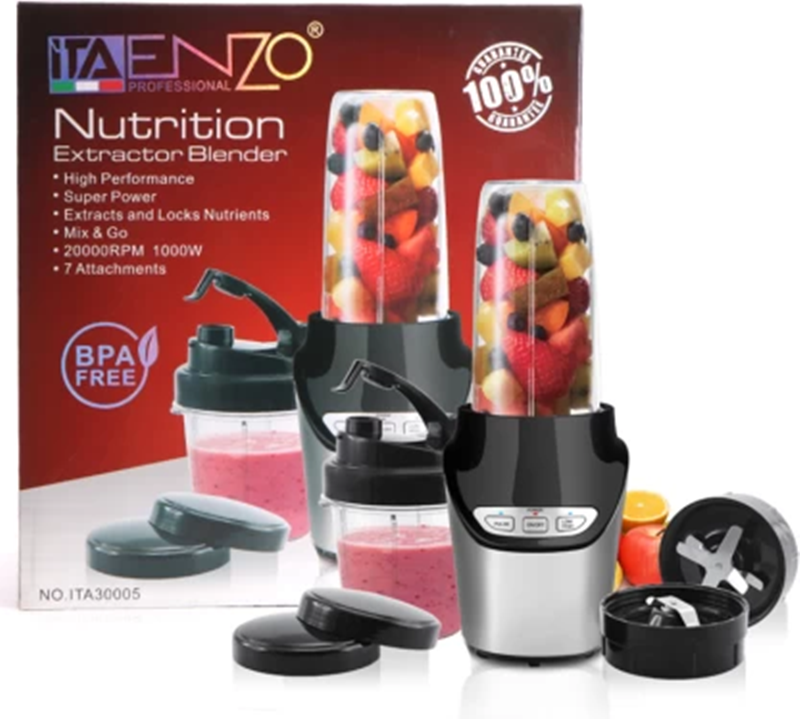 ENZO ITA-30005, 1000W Juicer, Anti-drip Centrifugal Orange Juicer