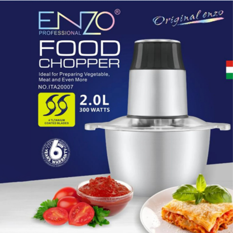 ENZO, ITA20007 Professional Food Chopper 2L/300W
