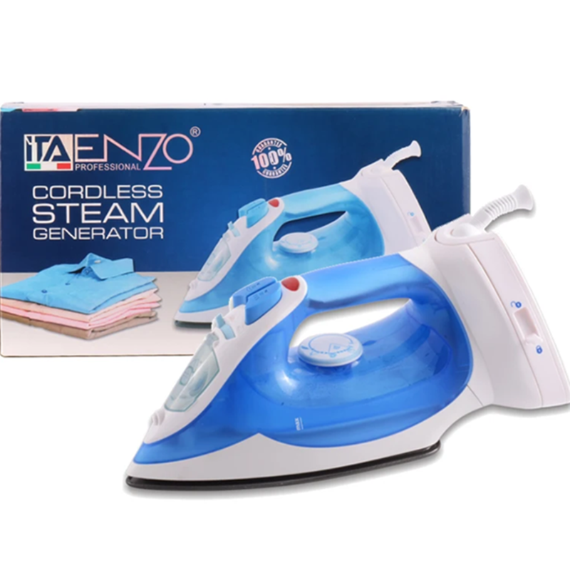 ENZOITA-60002, 2200W Cordless Steam Iron with Sole Plate