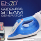 ENZOITA-60002, 2200W Cordless Steam Iron with Sole Plate
