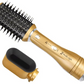 ENZO EN-751 2-in-1 Interchangeable Hair Dryer Styling Brush – Multi-functional hot air brush with detachable brush heads and negative ion technology.