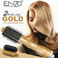 ENZO EN-751 2-in-1 Interchangeable Hair Dryer Styling Brush – Multi-functional hot air brush with detachable brush heads and negative ion technology.