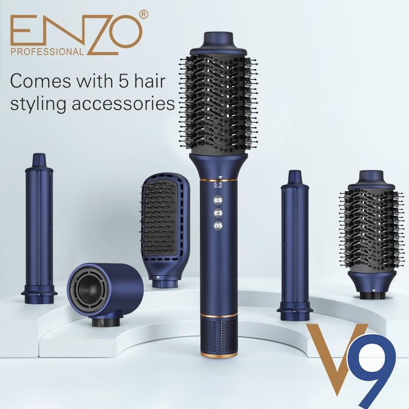 ENZO EN-754, 5-in-1 Ultrasonic Hair Styling Kit