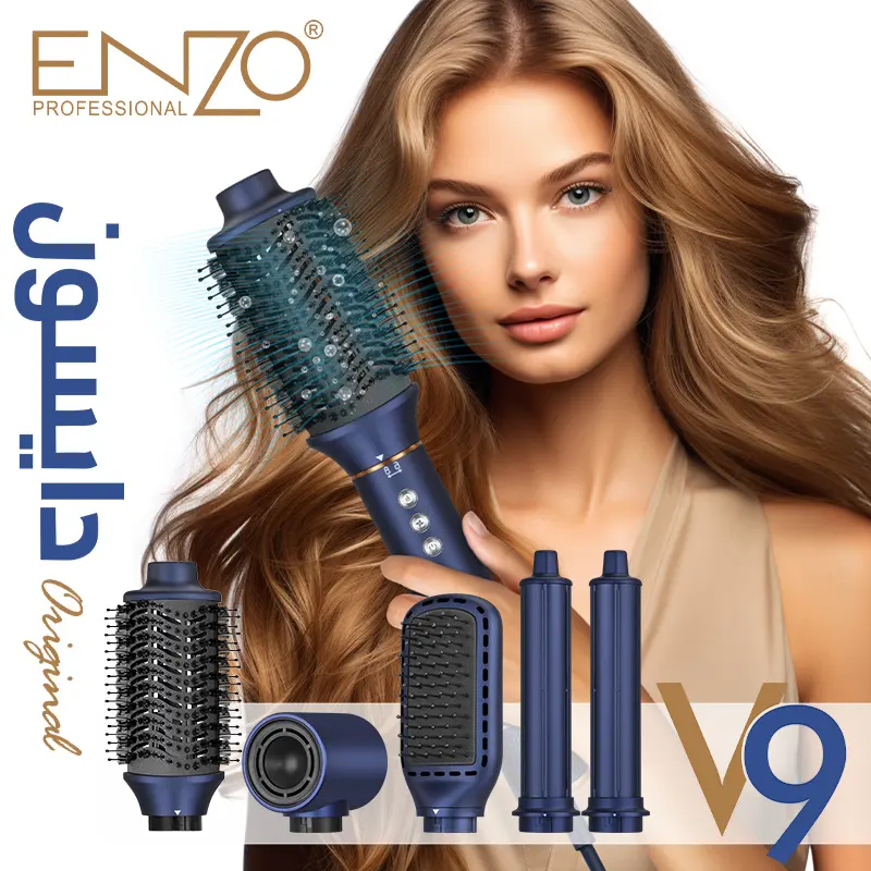 ENZO EN-754, 5-in-1 Ultrasonic Hair Styling Kit