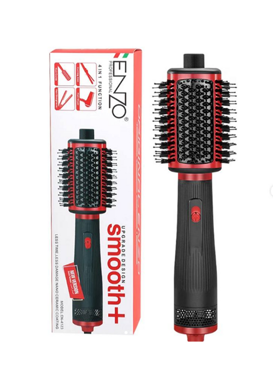 ENZO EN-4123 Straightening and Curling Styling Comb, a fast-rotating hot air comb that can be used to dry hair at the same time.
