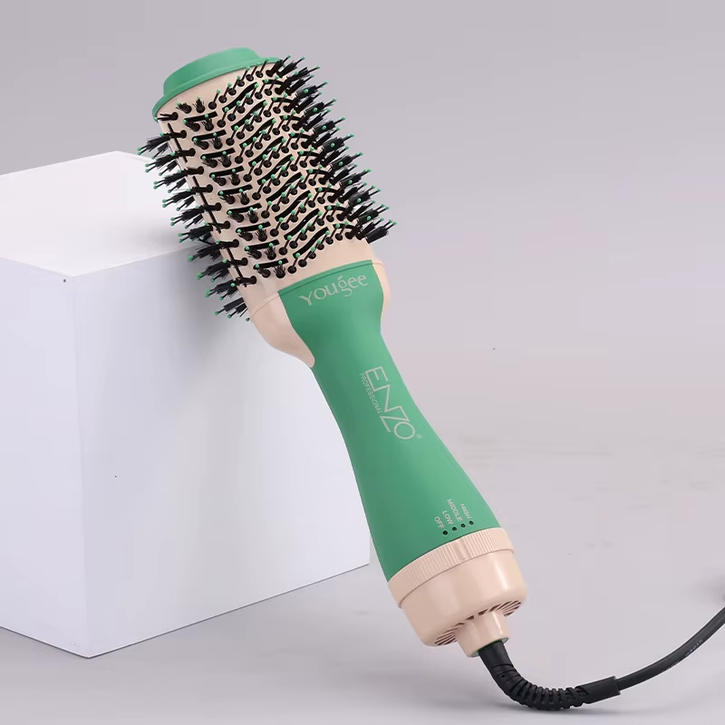 Enzo EN-6212, 3-in-1 professional rotating hot air hair dryer brush with volumizing function.