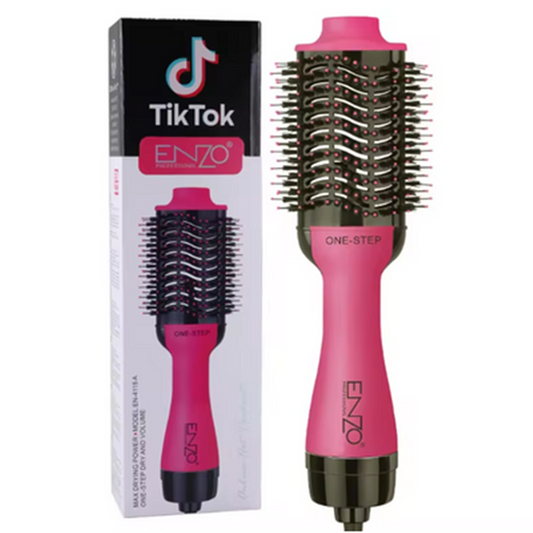 ENZO EN-4115A One-Step Hair Dryer Styling Comb, Hair Straightening and Curling Styling Tool
