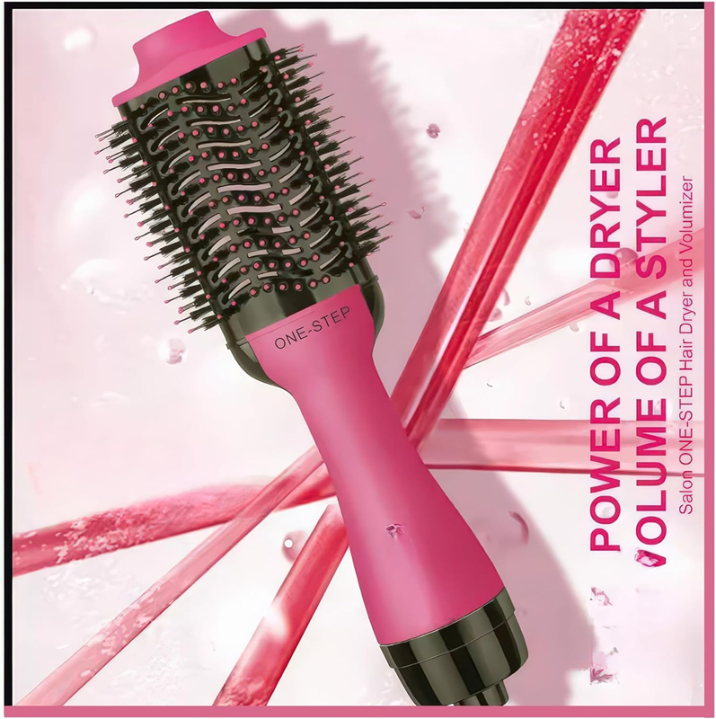 ENZO EN-4115A One-Step Hair Dryer Styling Comb, Hair Straightening and Curling Styling Tool