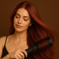 Enzo-6215 Black Titanium Volumizing Styling Comb, 2-in-1 Hair Dryer Styling Tool | Suitable for all hair types