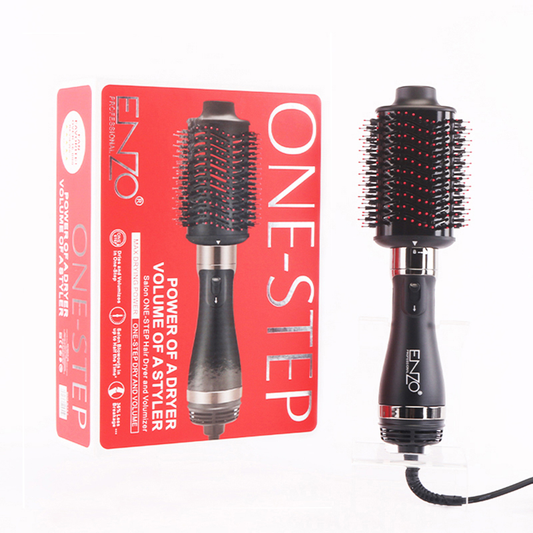 The ENZOEN-4125 3-in-1 hot air brush combines a blow dryer, round brush, and styling tool, making it an ideal choice for drying hair.