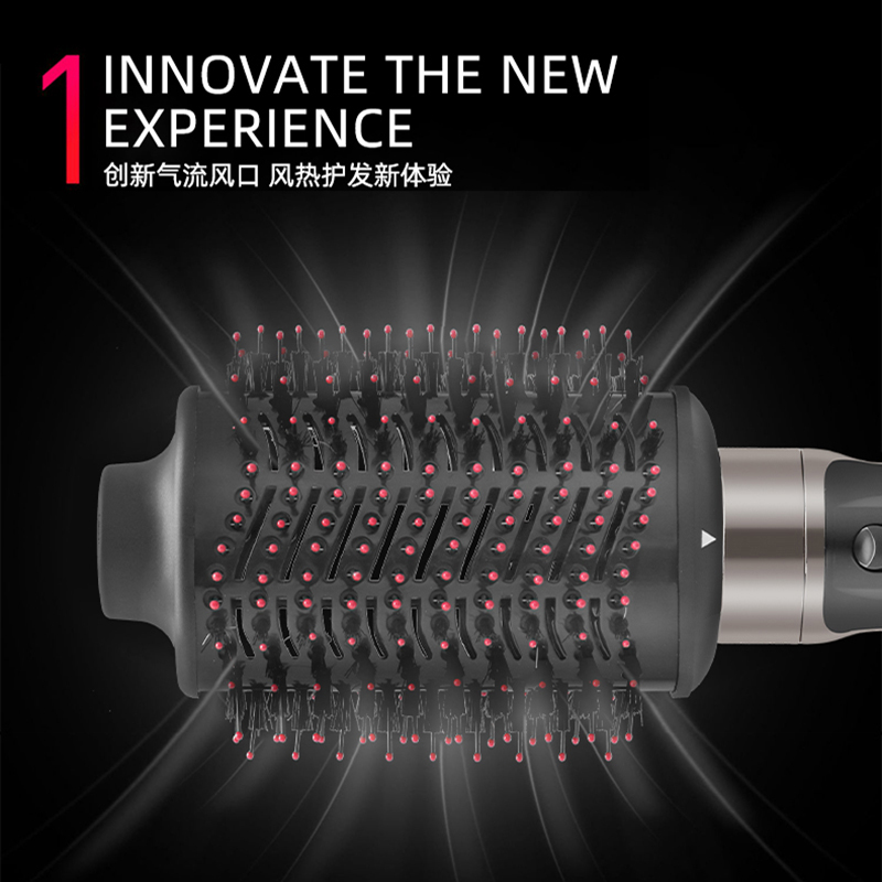 The ENZOEN-4125 3-in-1 hot air brush combines a blow dryer, round brush, and styling tool, making it an ideal choice for drying hair.