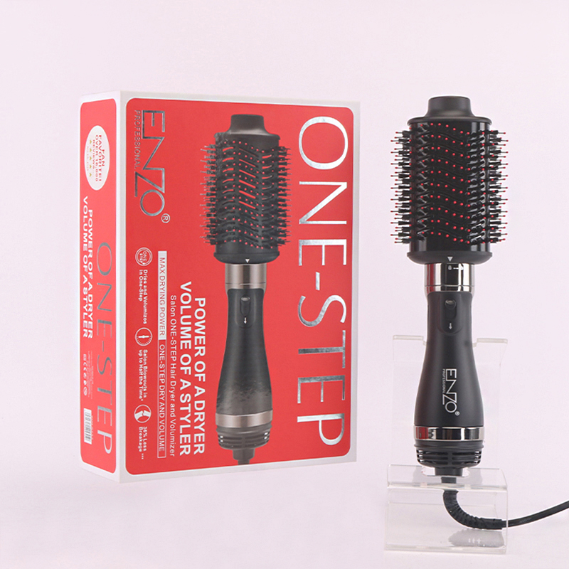 The ENZOEN-4125 3-in-1 hot air brush combines a blow dryer, round brush, and styling tool, making it an ideal choice for drying hair.